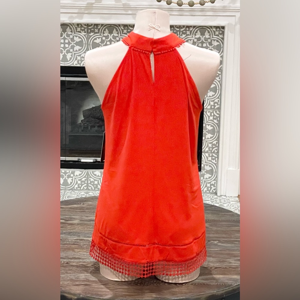 Worthington Fiery Red (Orange) Halter Top Size XL - NWT - Picture 7 of 12